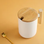 Brew- Wooden Mug - White